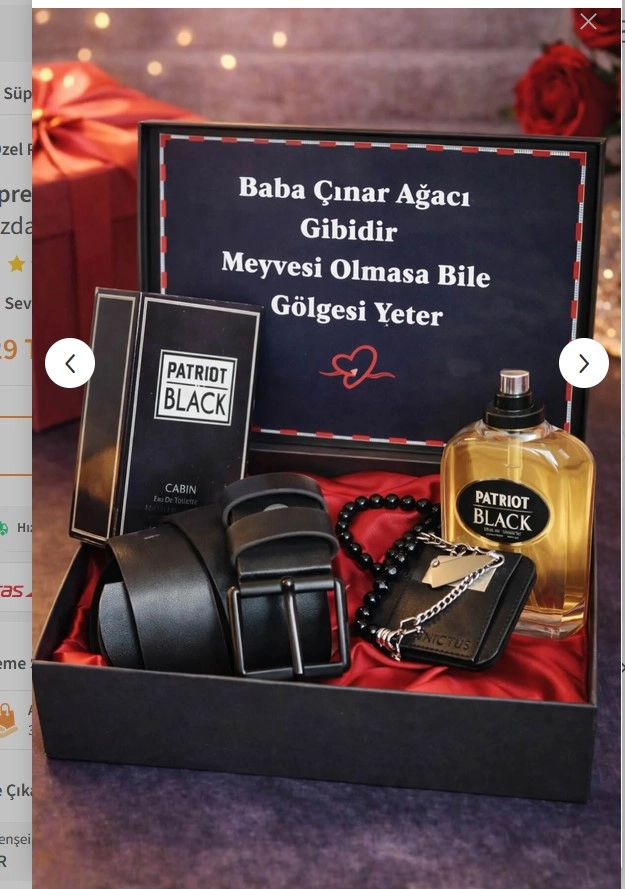 Babaya Alınacak Parfüm Cüzdan Seti