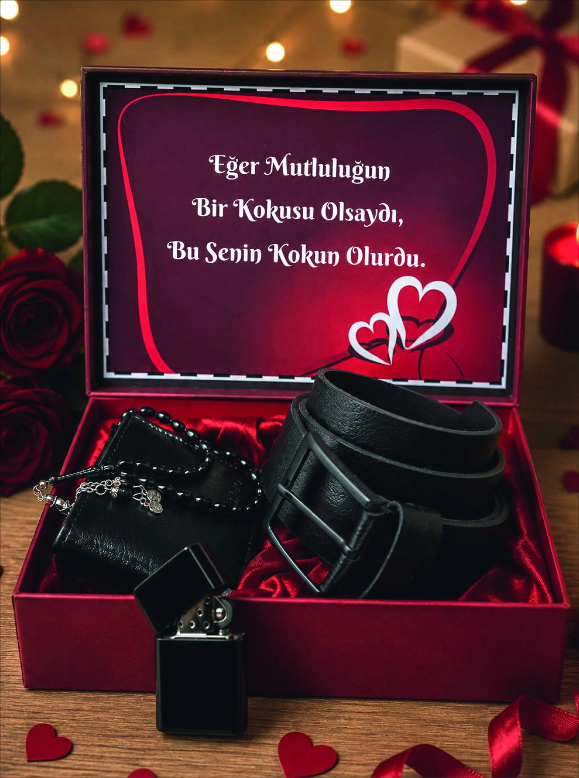 Çakmak Kemer Cüzdan Seti Kapıda Ödeme - 596