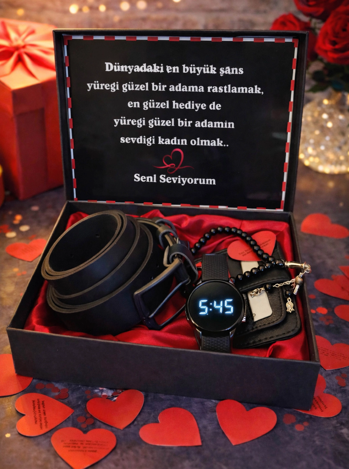 Kemer Cüzdan Saat Seti 2